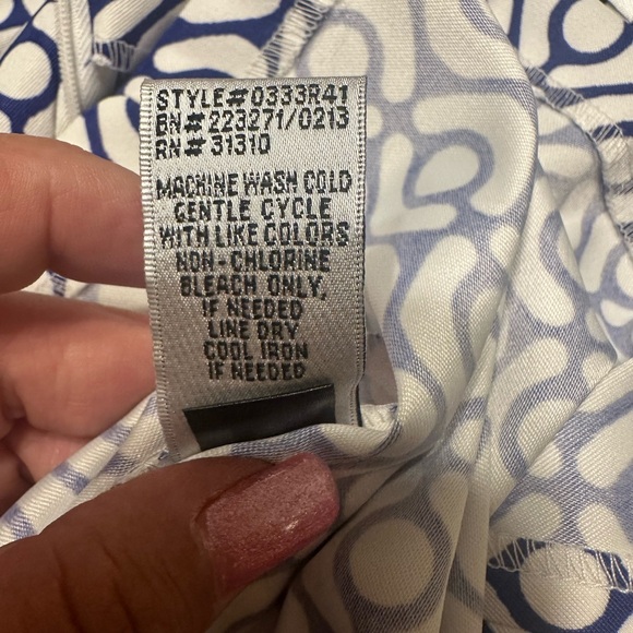 Alyx Limited Blue & white dress. Size 14 - Picture 7 of 11